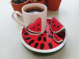 Karpuz Temalı Fincan Seti