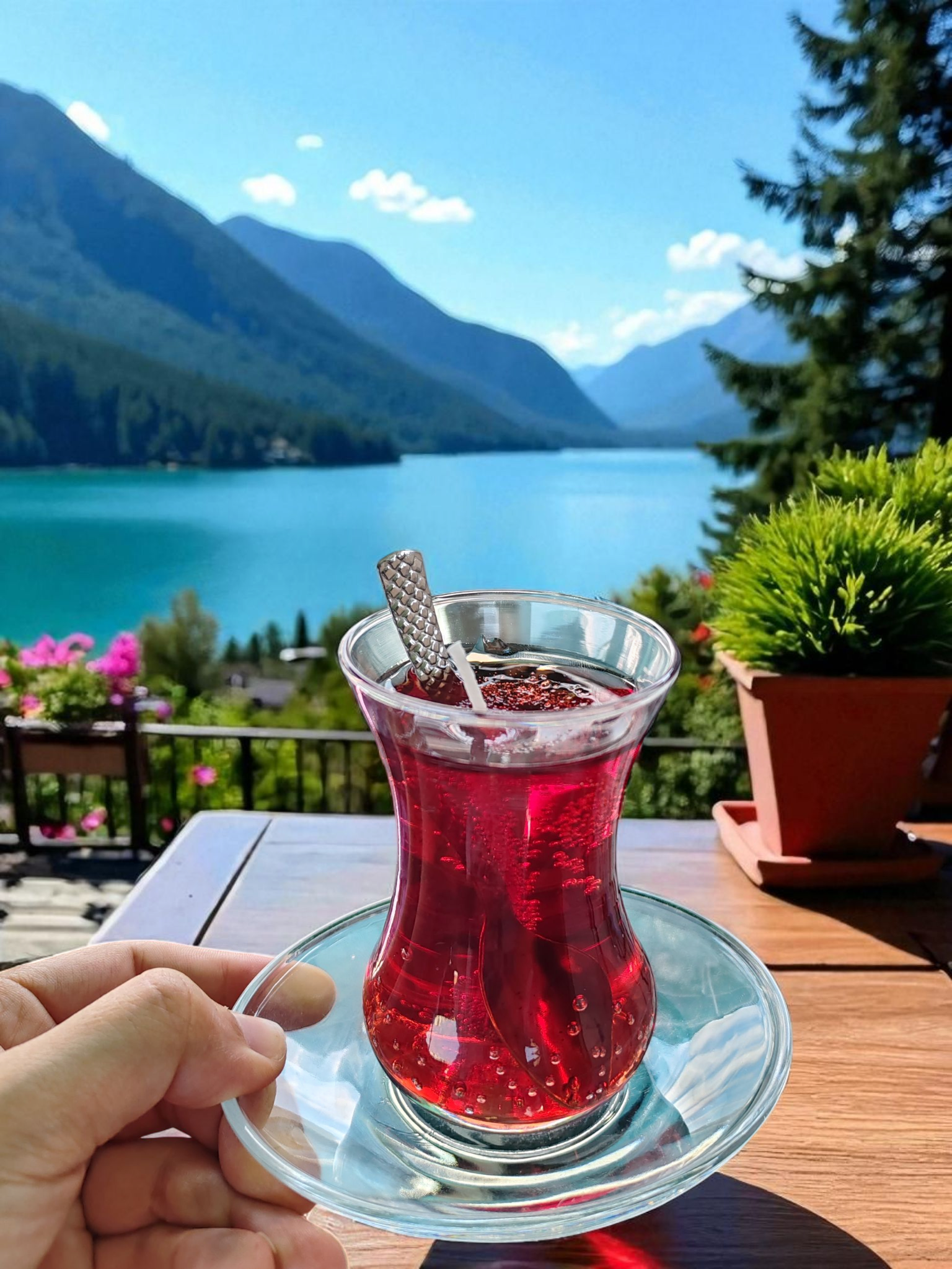 El Yapımı Çay Görünümlü Jel Mum - Özel Tasarım Dekoratif