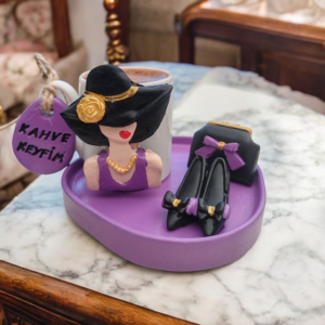 Alternative view of “Zarafetin Kahve Hali – Mor aşkına (Taş Toz kişilik )u Fincan Seti 1