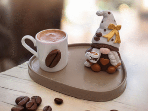 Alternative view of Cüce El Yapımı Dekoratif Kahve Fincanı   1 kişilik