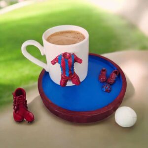 Bordo-Mavi Türk Kahvesi Taraftar Fincan Seti