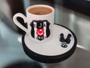 Alternative view of 1903 Temalı El Yapımı Türk Kahvesi Fincanı ve Tabağı