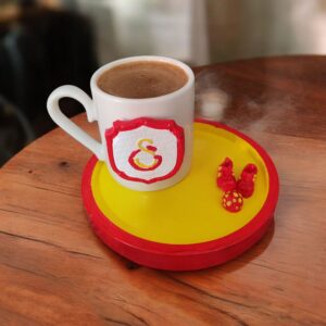 1907 ŞAMPİYON TEMALI TÜRK KAHVESİ FİNCAN SETİ