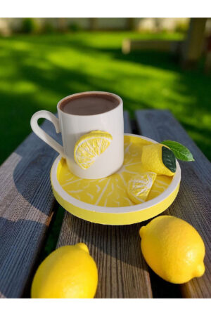 Limon Tutkusu Türk Kahvesi Fincan ( 1 kişilik )