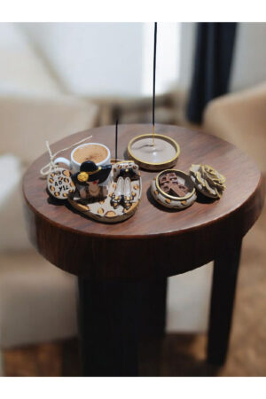 “Sahra Zarafeti – leopar tütsü lokumluk ve fincan seti 1 kişilik