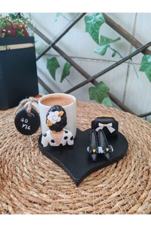 Alternative view of Siyah Aşk Kahve Seti 1 kişilik