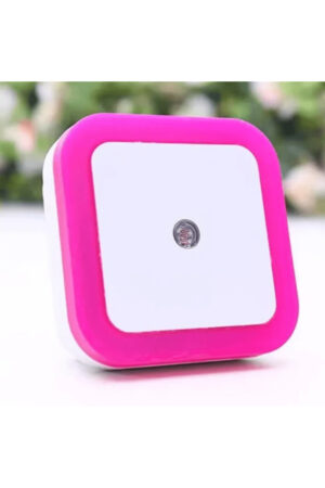 Ct-9500 Priz Sistemli Fotoselli Ledli Sensörlü Gece Lambası Pembe Renk